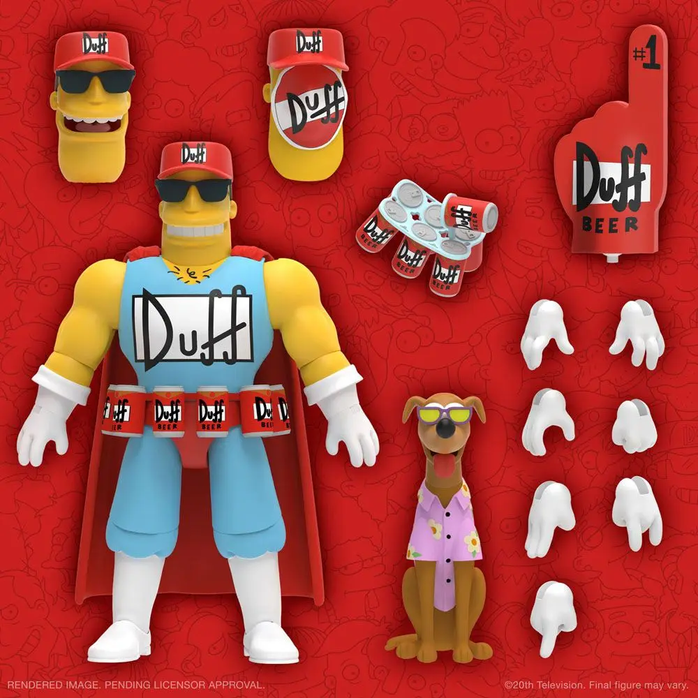 The Simpsons Ultimates akcijska figura Duffman 18 cm fotografija proizvoda