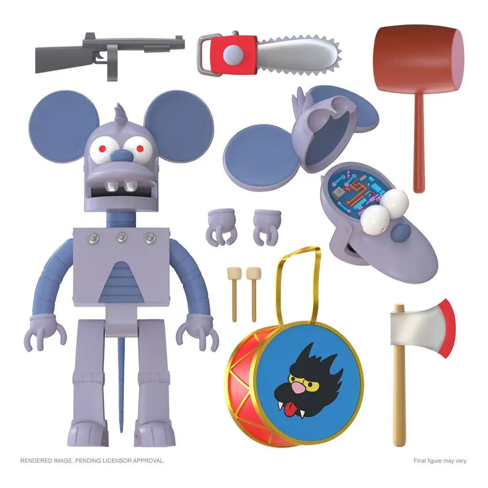 The Simpsons Ultimates akcijska figura Robot Itchy 18 cm fotografija proizvoda