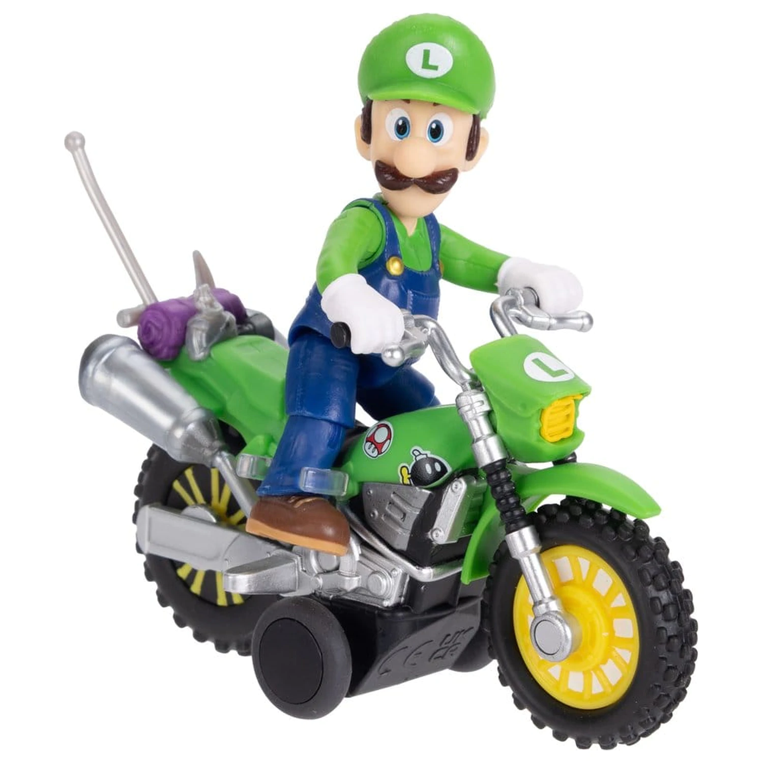Super Mario figura i motocikl igračka - Luigi fotografija proizvoda
