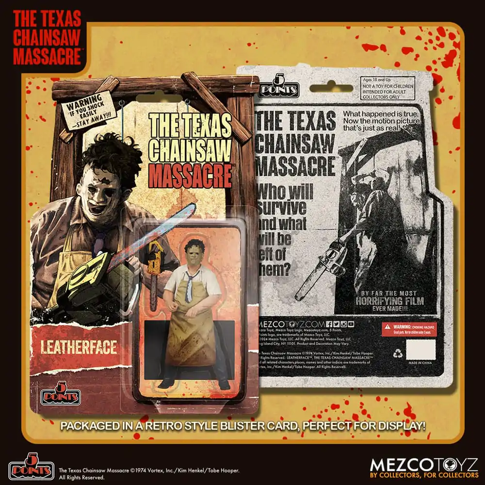 The Texas Chain Saw Massacre (1974) 5 Points akcijska figura Leatherface 10 cm fotografija proizvoda