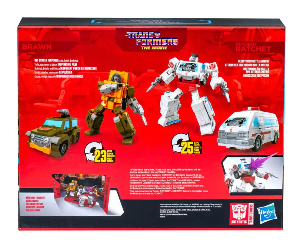 The Transformers: The Movie Studio Series Deluxe Class akcijska figura 2-Pack Brawn & Autobot Ratchet 11 cm fotografija proizvoda