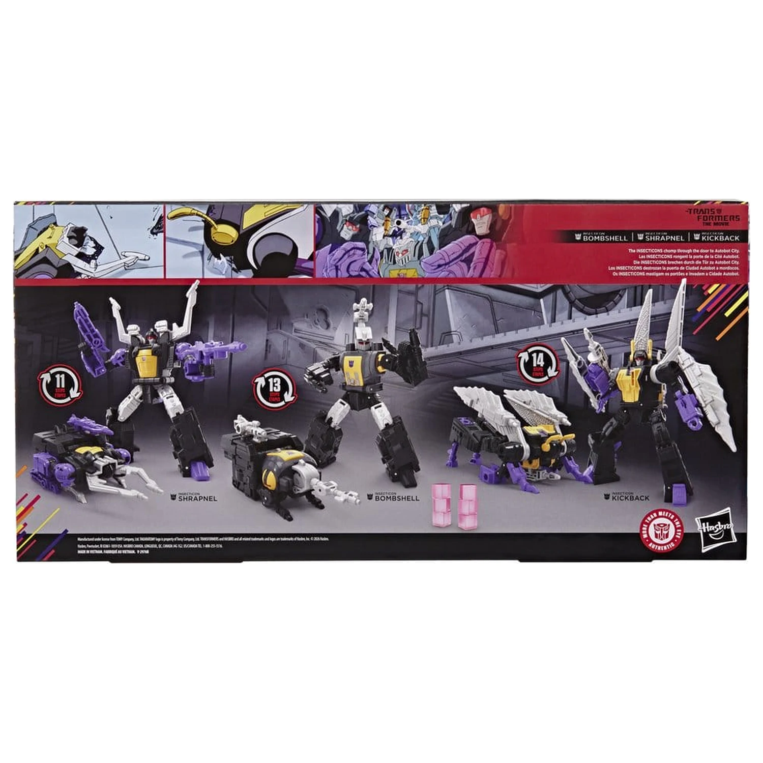 The Transformers: The Movie Studio Series Deluxe Class akcijske figure paket od 3 komada Insecticon Bombshell, Shrapnel & Kickback 14 cm fotografija proizvoda