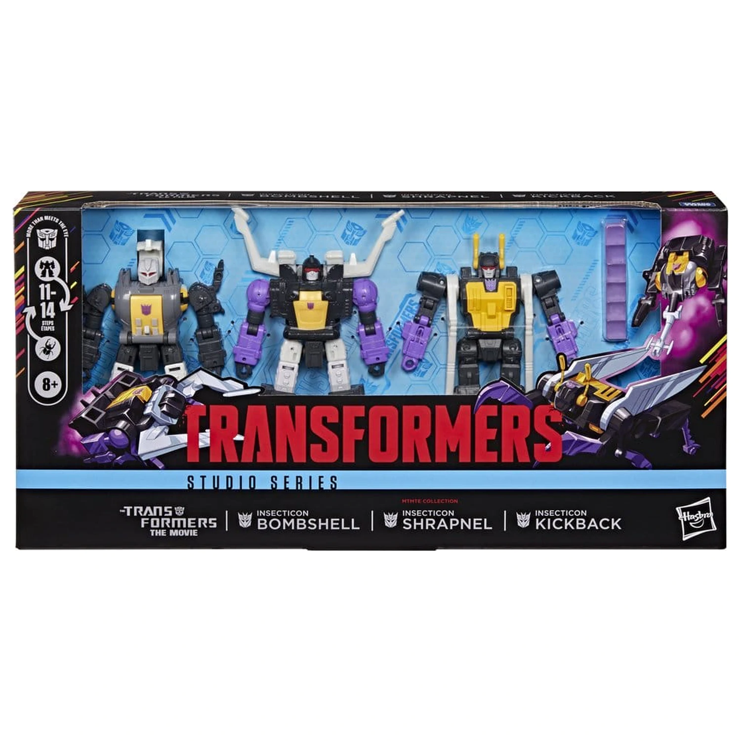 The Transformers: The Movie Studio Series Deluxe Class akcijske figure paket od 3 komada Insecticon Bombshell, Shrapnel & Kickback 14 cm fotografija proizvoda