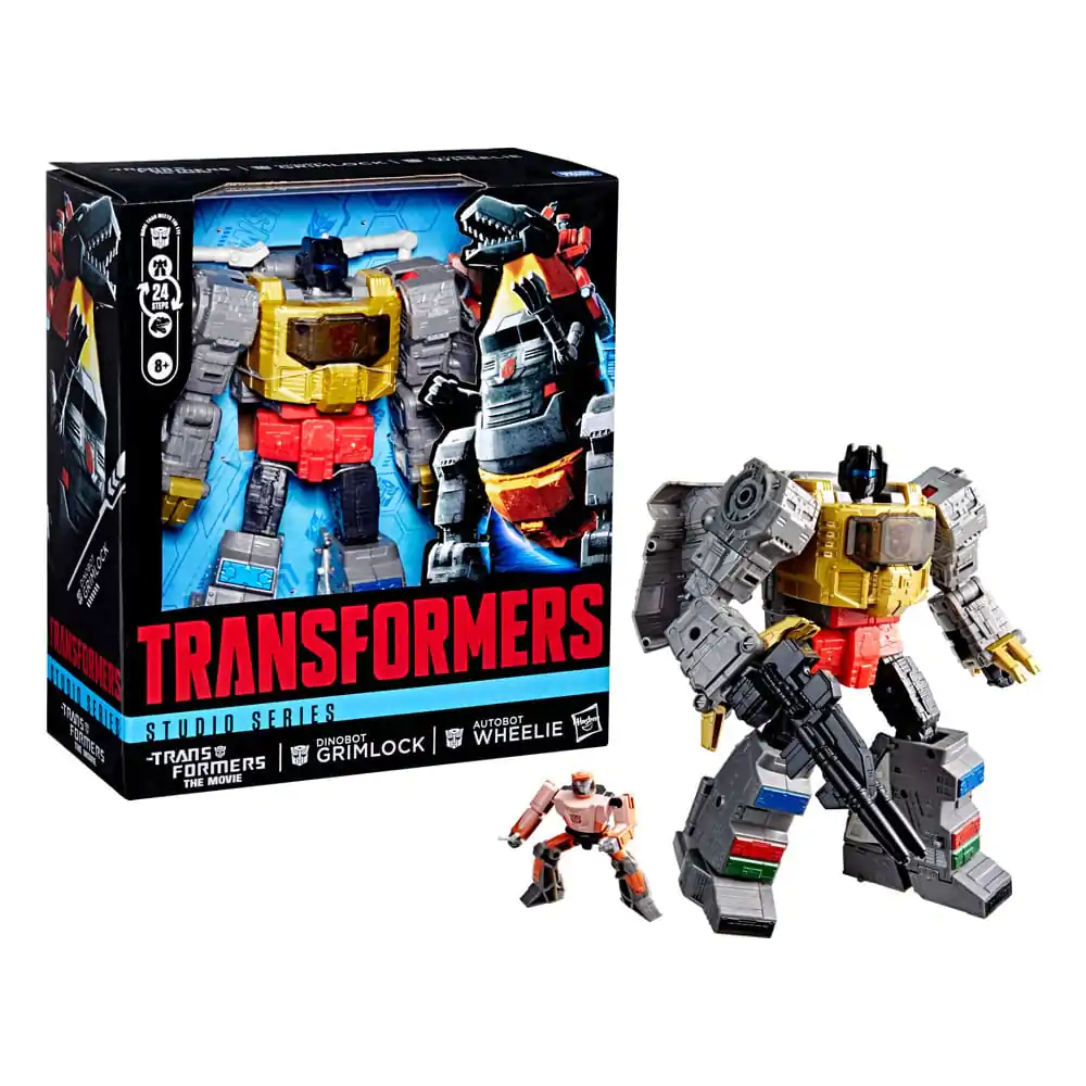 The Transformers: The Movie Studio Series Leader Class Akcijska figura Dinobot Grimlock & Autobot Wheelie 22 cm fotografija proizvoda