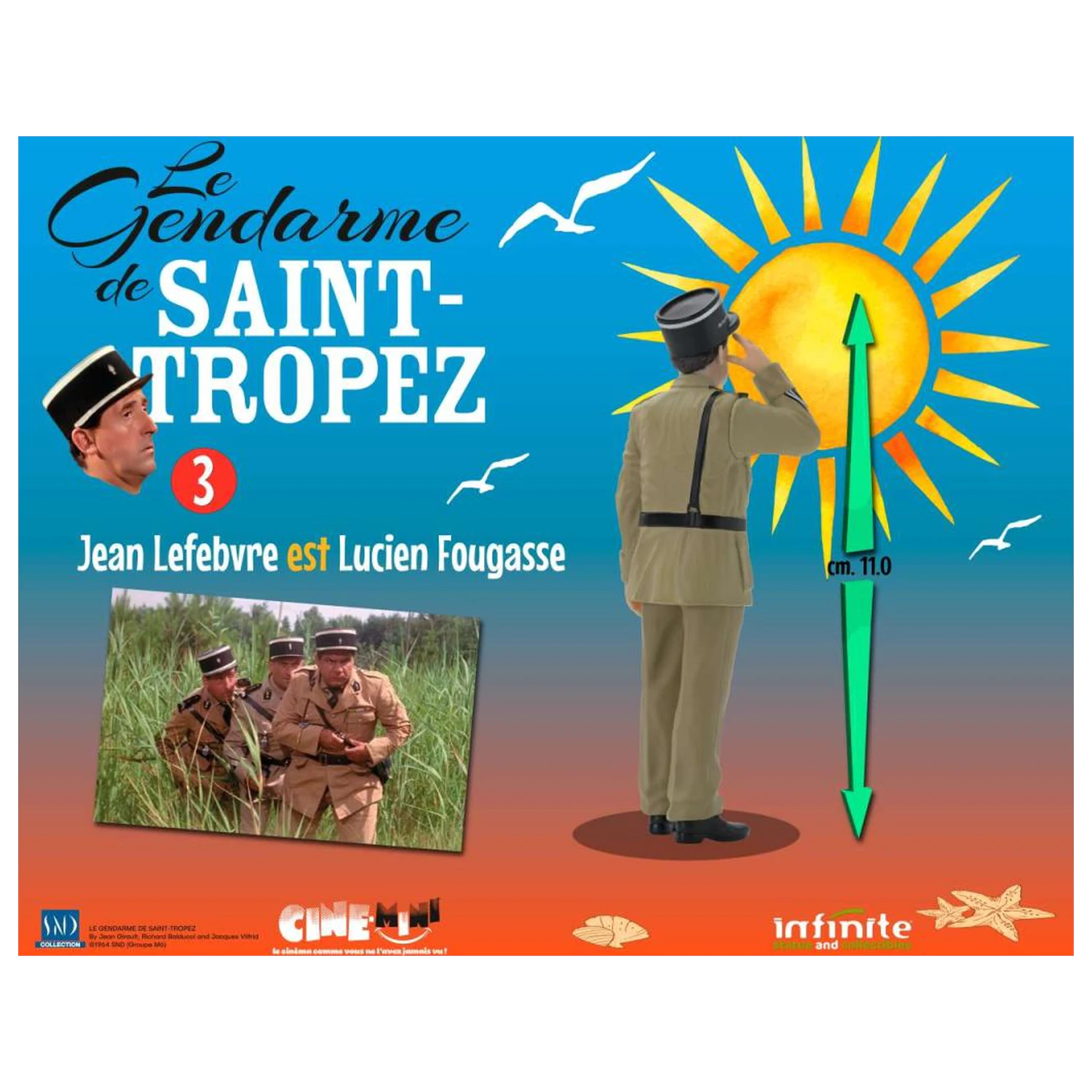 The Troops of St. Tropez Lucien Fougasse figura 10cm fotografija proizvoda