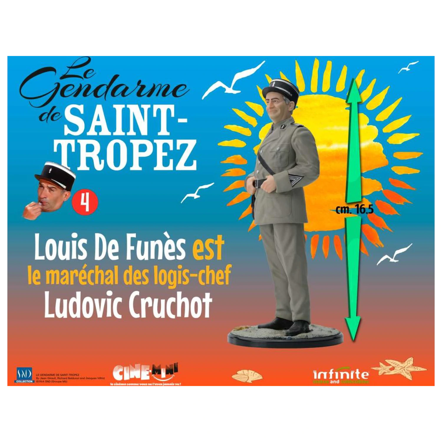 The Troops of St. Tropez Ludovic Cruchot figura 16 cm fotografija proizvoda