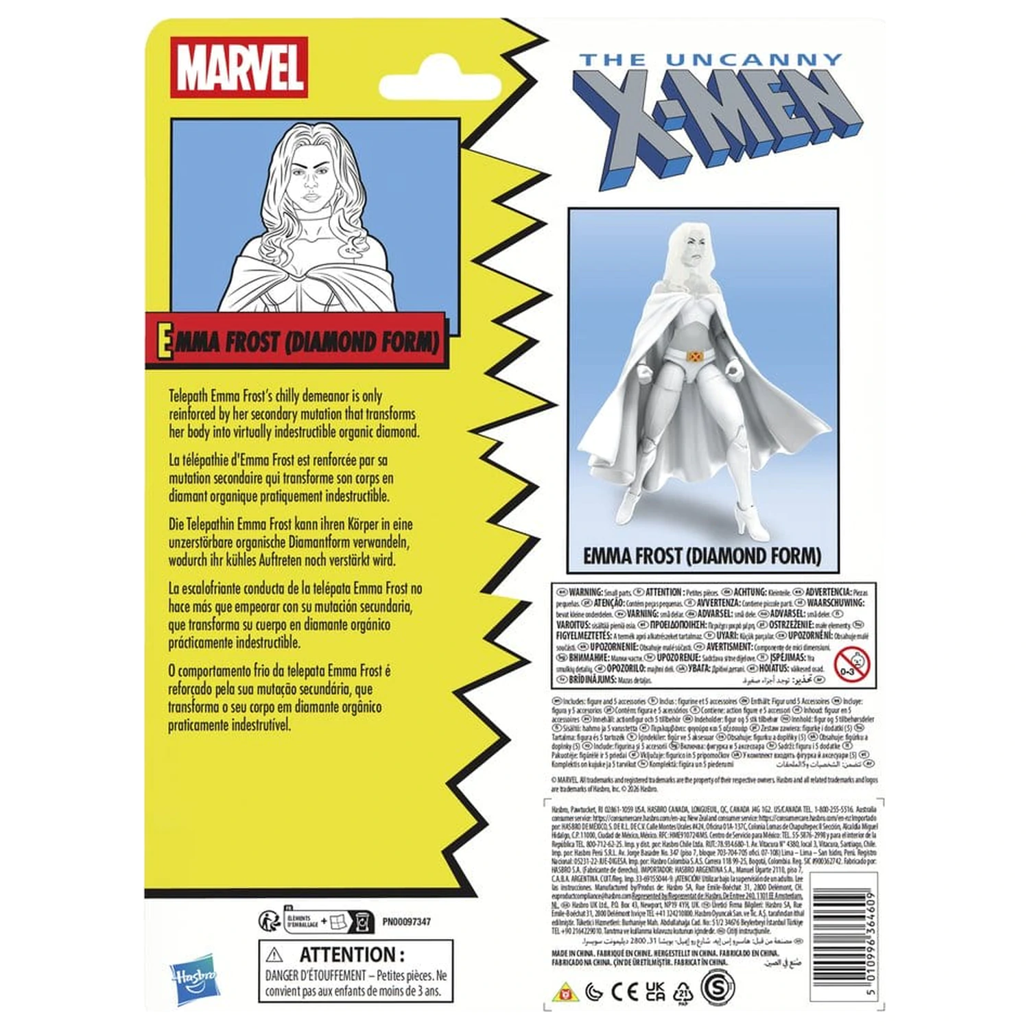The Uncanny X-Men Marvel Legends figura Emma Frost (Diamond Form) 15 cm fotografija proizvoda