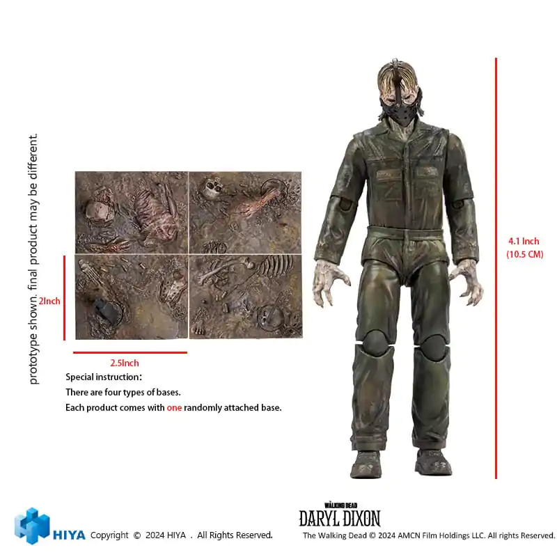 The Walking Dead Exquisite Mini akcijska figura 1/18 Daryl Dixon Dark Eyes Walker 11 cm fotografija proizvoda