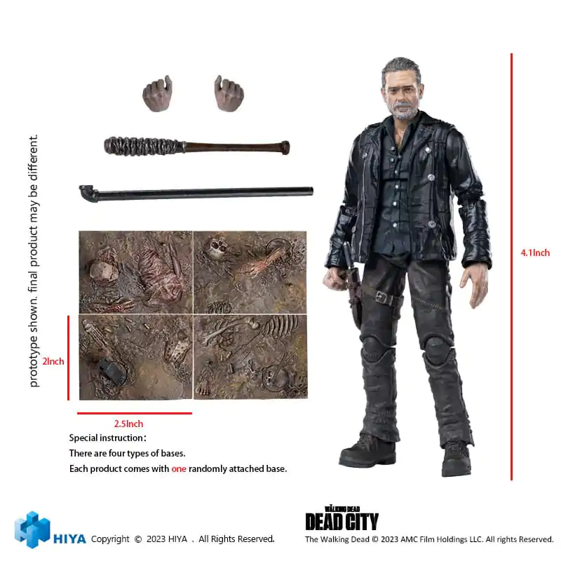 The Walking Dead Exquisite Mini akcijska figura 1/18 Dead City Negan 11 cm fotografija proizvoda