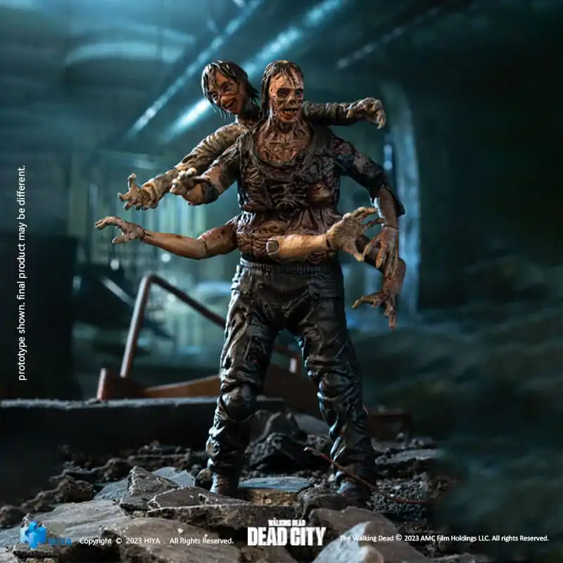 The Walking Dead Exquisite Mini akcijska figura 1/18 Dead City Walker King 11 cm fotografija proizvoda