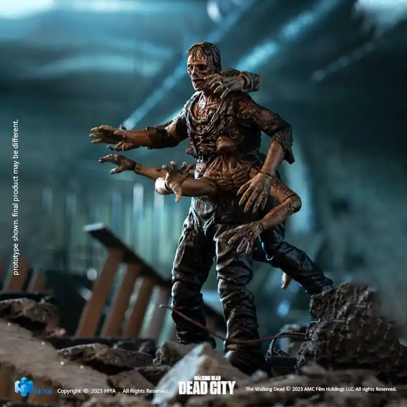 The Walking Dead Exquisite Mini akcijska figura 1/18 Dead City Walker King 11 cm fotografija proizvoda