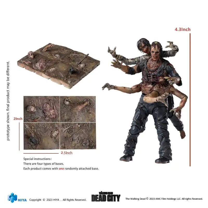 The Walking Dead Exquisite Mini akcijska figura 1/18 Dead City Walker King 11 cm fotografija proizvoda