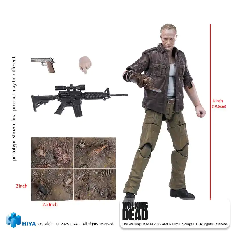 The Walking Dead Exquisite Mini akcijska figura 1/18 Merle 11 cm fotografija proizvoda