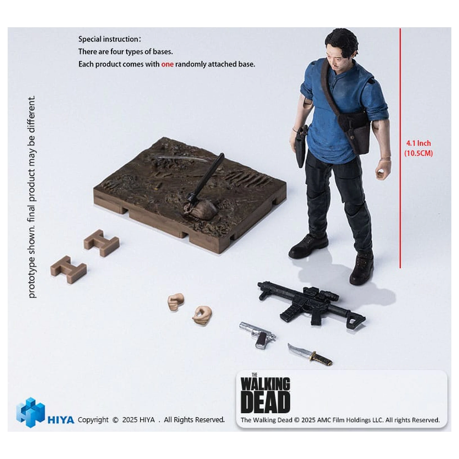 The Walking Dead Exquisite Mini Series Akcijska figura 1/18 Glenn 11 cm fotografija proizvoda