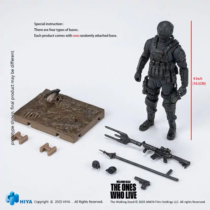 The Walking Dead: The Ones Who Lived Izuzetna Mini Akcijska Figura 1/18 CRM Vojnik 10 cm fotografija proizvoda