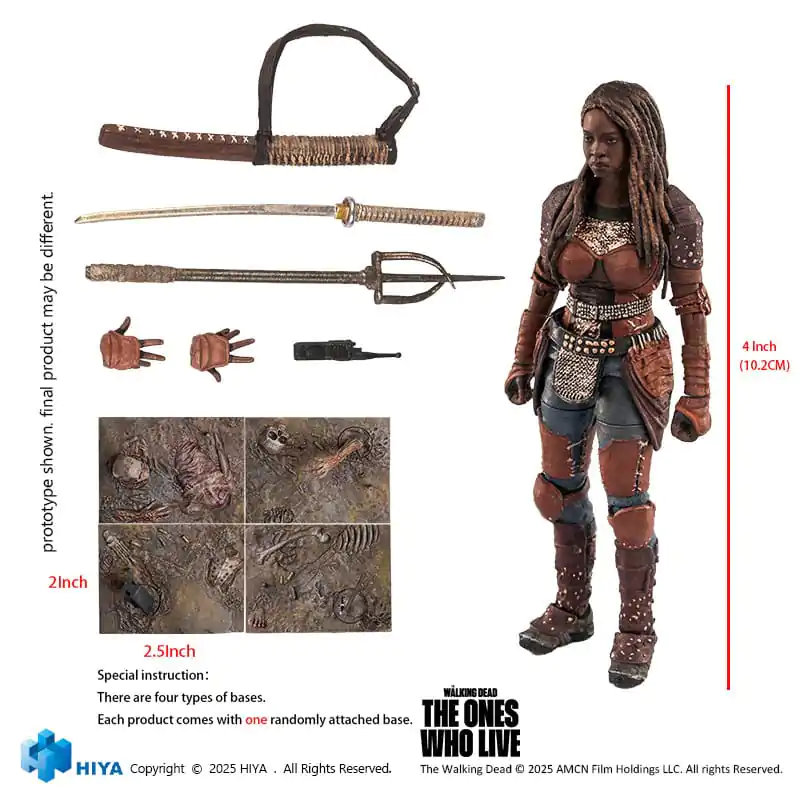The Walking Dead: The Ones Who Lived Exquisite Mini akcijska figura 1/18 Michonne 10 cm fotografija proizvoda