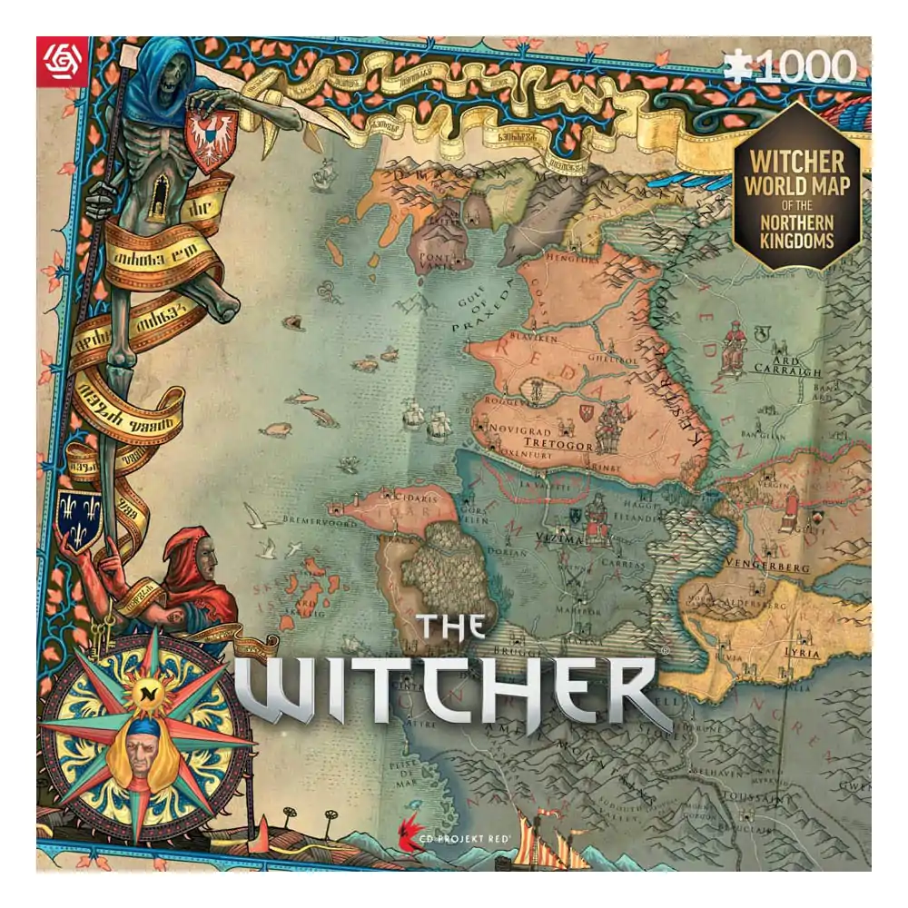 The Witcher 3 Gaming Puzzle Sjeverna Kraljevstva (1000 dijelova) fotografija proizvoda