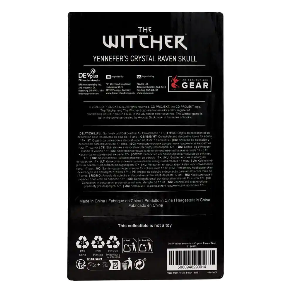 The Witcher 3 replika Crystal Skull 12 cm fotografija proizvoda