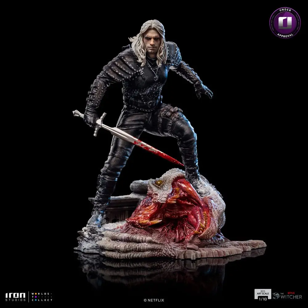 The Witcher BDS Art Scale Kip 1/10 Geralt of Riva 33 cm fotografija proizvoda