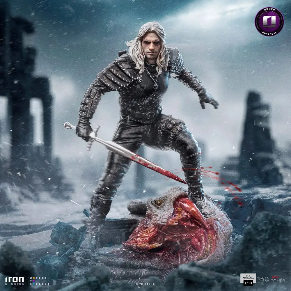 The Witcher BDS Art Scale Kip 1/10 Geralt of Riva 33 cm fotografija proizvoda