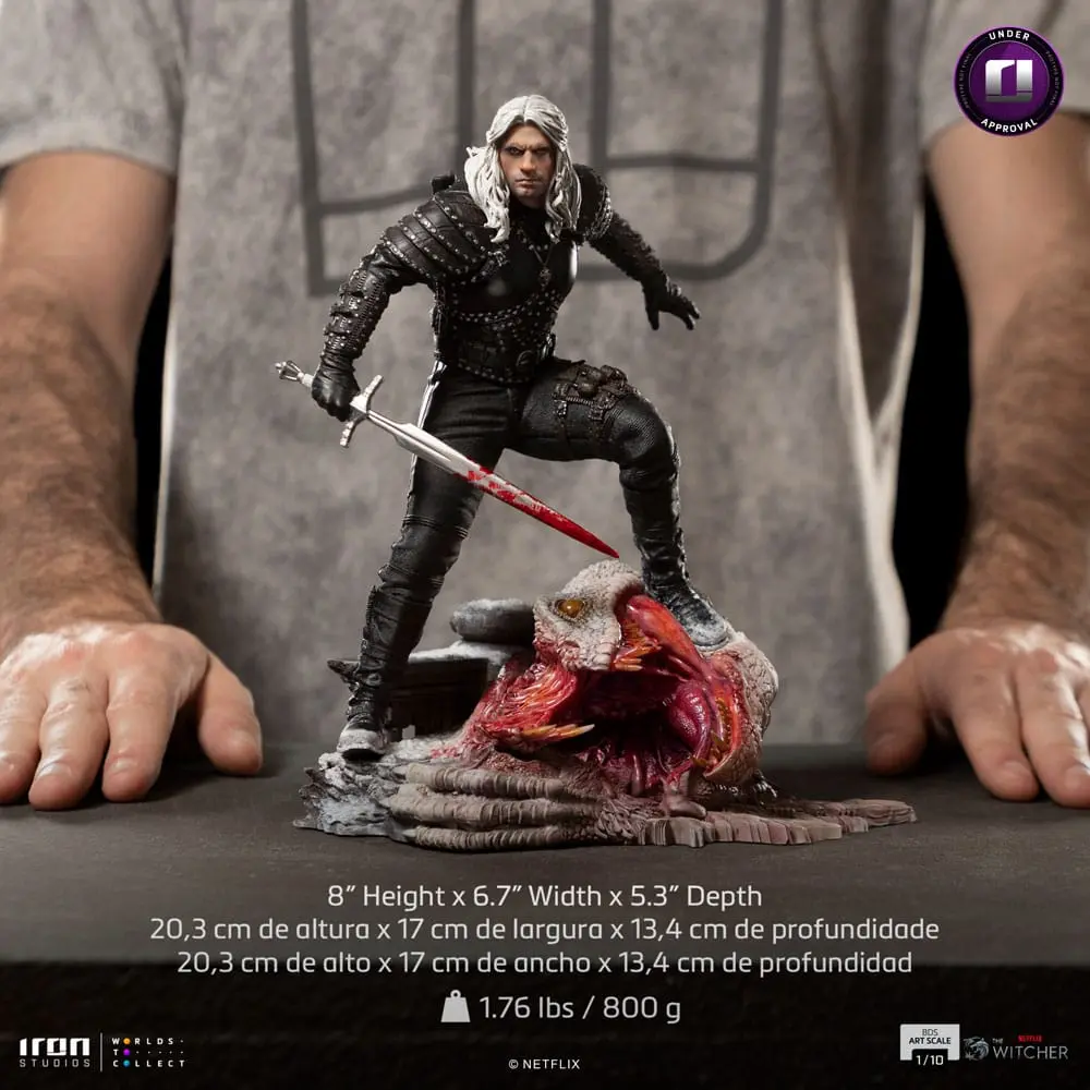 The Witcher BDS Art Scale Kip 1/10 Geralt of Riva 33 cm fotografija proizvoda