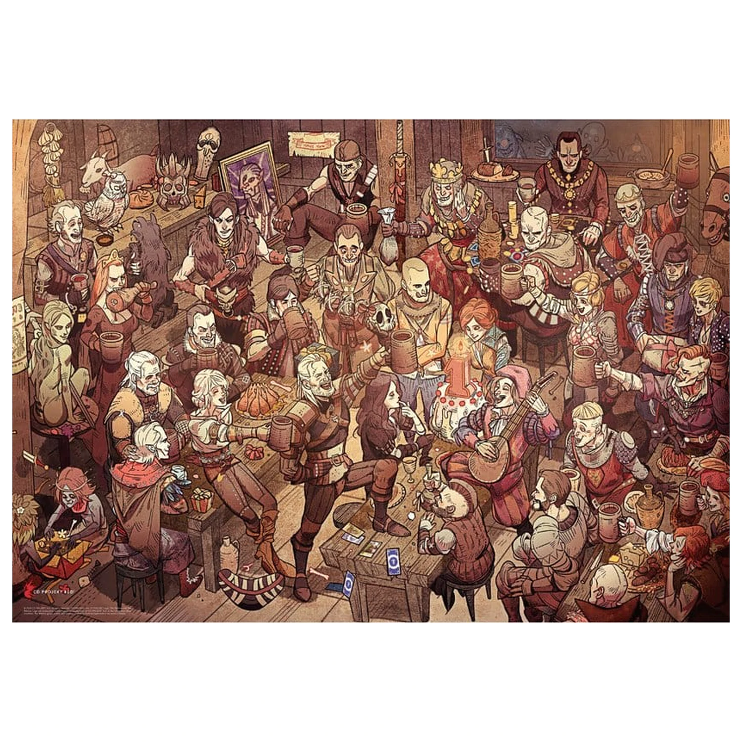The Witcher Puzzle rođendanski (1000 komada) fotografija proizvoda