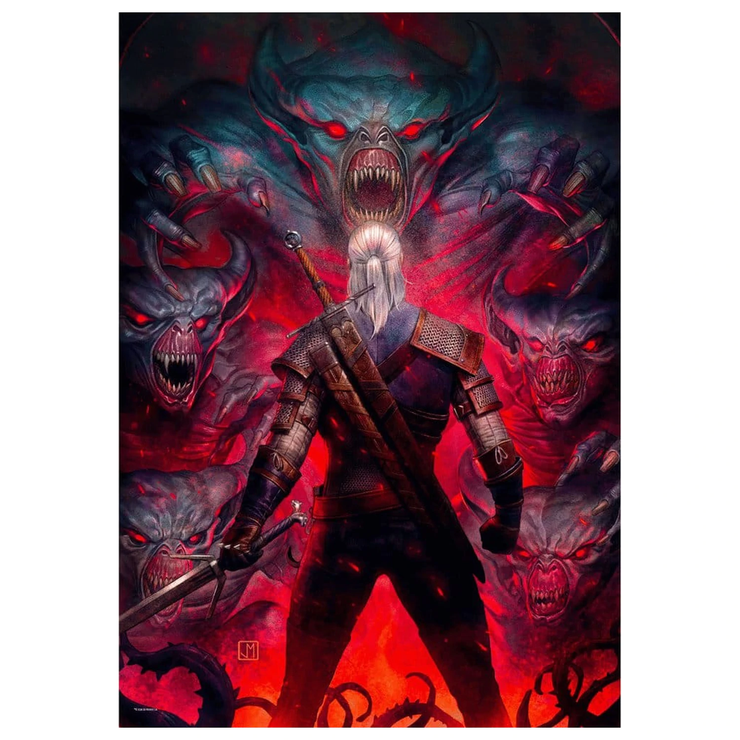 The Witcher Puzzle Corvo Bianco (1000 dijelova) fotografija proizvoda