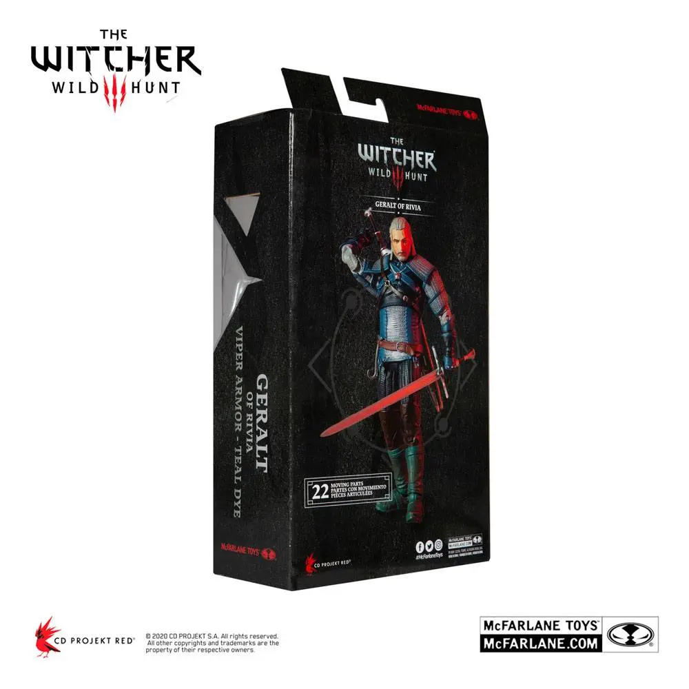 The Witcher akcijska figura Geralt of Rivia (Viper Armor: Teal Dye) 18 cm fotografija proizvoda