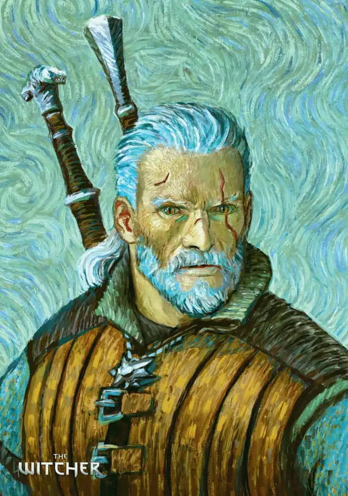 The Witcher III: Wild Hunt Game Art Chronicles Puzzle Geralt inspired by Vincent van Gogh (1000 dijelova) fotografija proizvoda