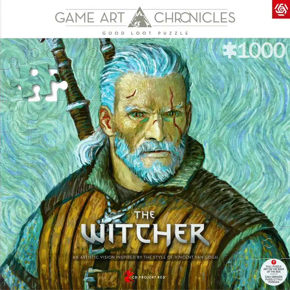 The Witcher III: Wild Hunt Game Art Chronicles Puzzle Geralt inspired by Vincent van Gogh (1000 dijelova) fotografija proizvoda