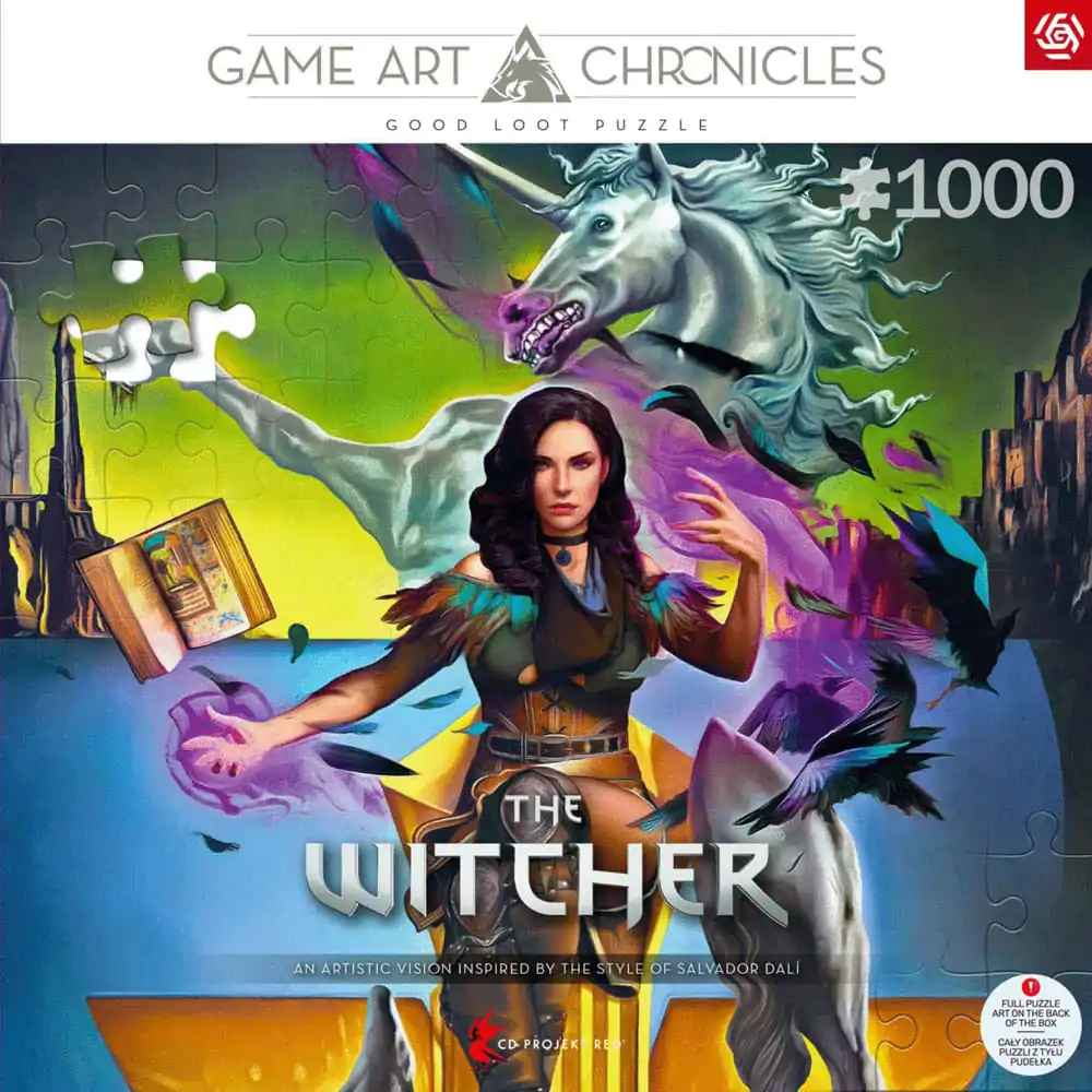 The Witcher III: Wild Hunt Game Art Chronicles Puzzle Yennefer inspiriran od strane Salvador Dali (1000 dijelova) fotografija proizvoda