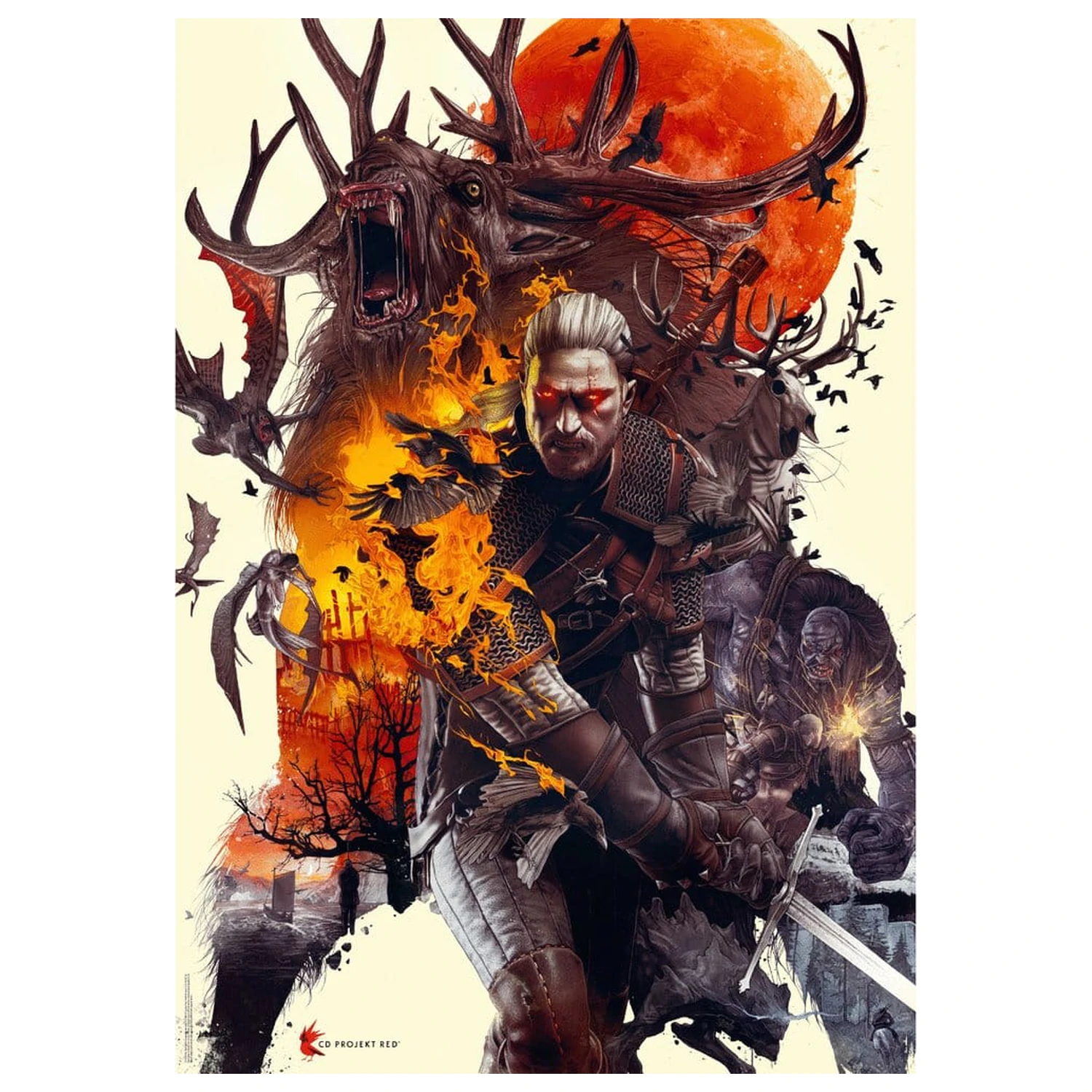 The Witcher Puzzle Monsters (1000 komada) fotografija proizvoda