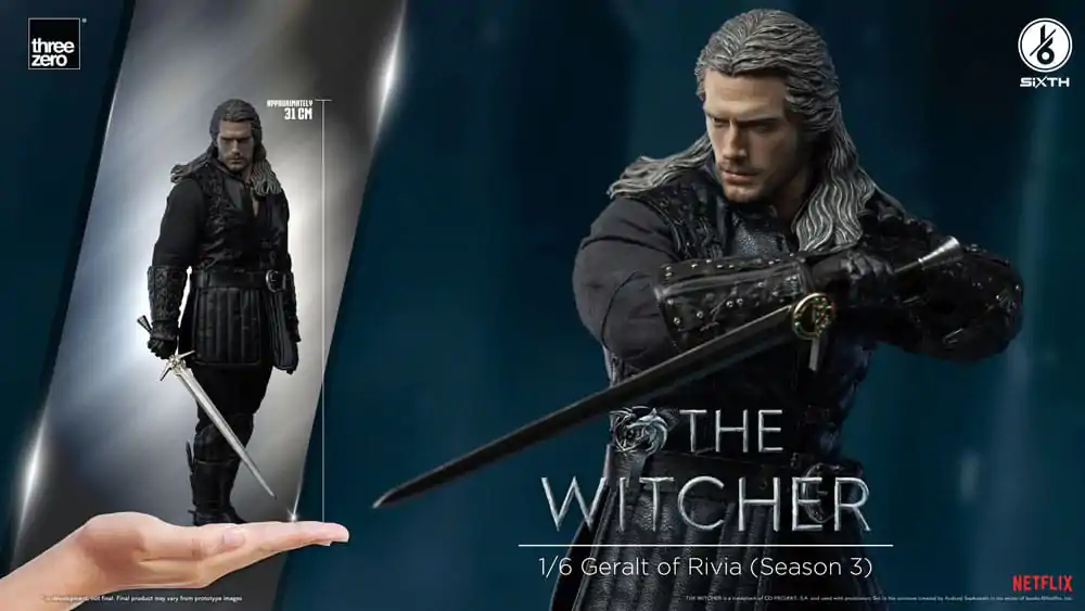 The Witcher Season 3 Action Figure 1/6 Geralt of Rivia 31 cm Figura fotografija proizvoda