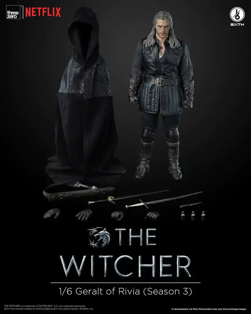 The Witcher Season 3 Action Figure 1/6 Geralt of Rivia 31 cm Figura fotografija proizvoda