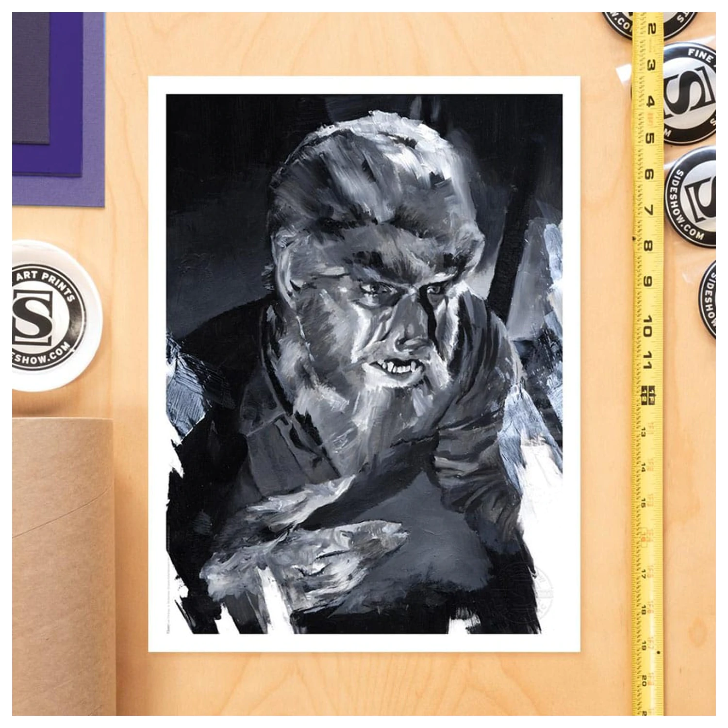 The Wolf Man Art Print The Wolf Man by Chris Valentine 41 x 31 cm - neuramljeno fotografija proizvoda