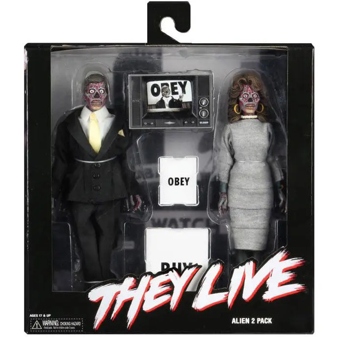 They Live Retro akcijske figure 2-Pack Aliens 20 cm fotografija proizvoda