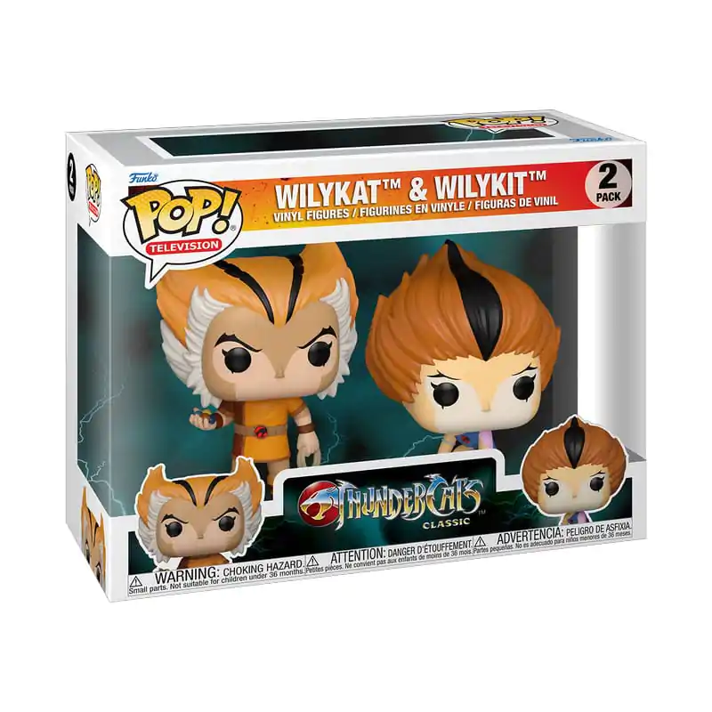 Thundercats Funko POP! Vinilne figure 2-Pack Wilykat & Wilykit 9 cm fotografija proizvoda