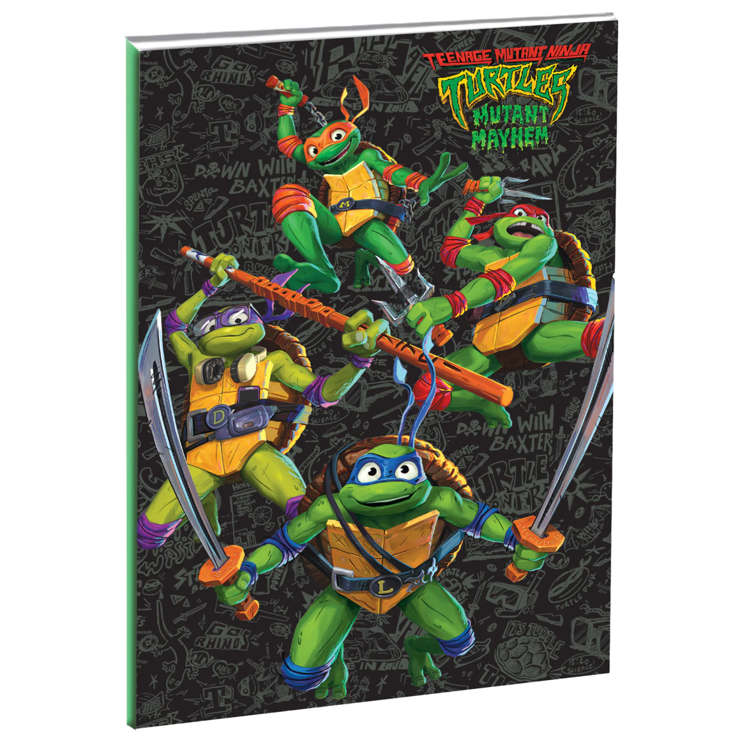 Teenage Mutant Ninja Turtles Power B/5 bilježnica s crtama 40 stranica fotografija proizvoda