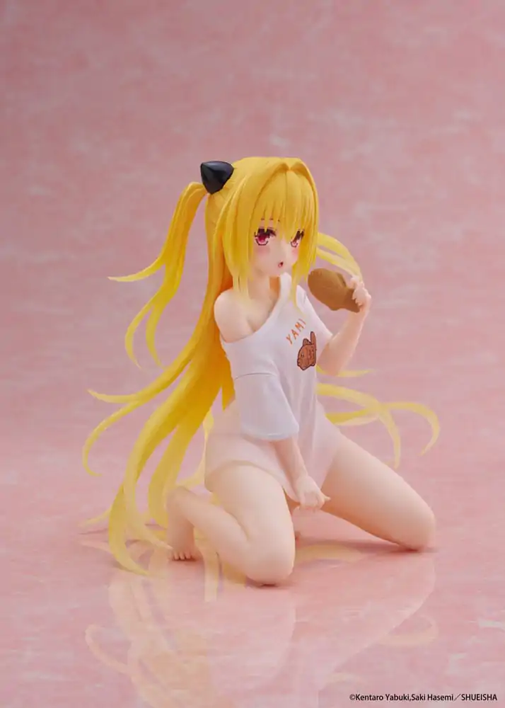 To Love-Ru Darkness PVC figura Stolna slatka figura Golden Darkness Roomwear Ver. 13 cm fotografija proizvoda