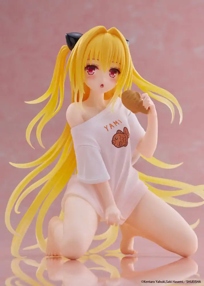 To Love-Ru Darkness PVC figura Stolna slatka figura Golden Darkness Roomwear Ver. 13 cm fotografija proizvoda