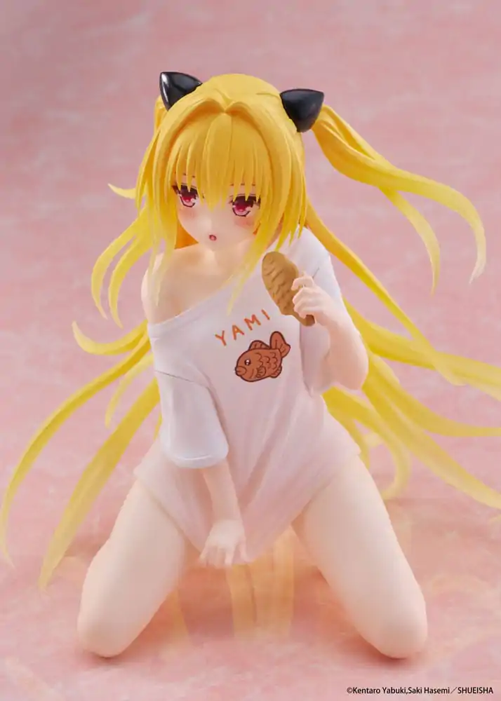 To Love-Ru Darkness PVC figura Stolna slatka figura Golden Darkness Roomwear Ver. 13 cm fotografija proizvoda