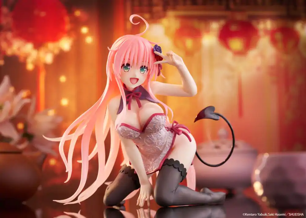 To Love-Ru Darkness PVC Kip Stolni Slatka Figura Lala Chinese Dress Ver. 13 cm fotografija proizvoda