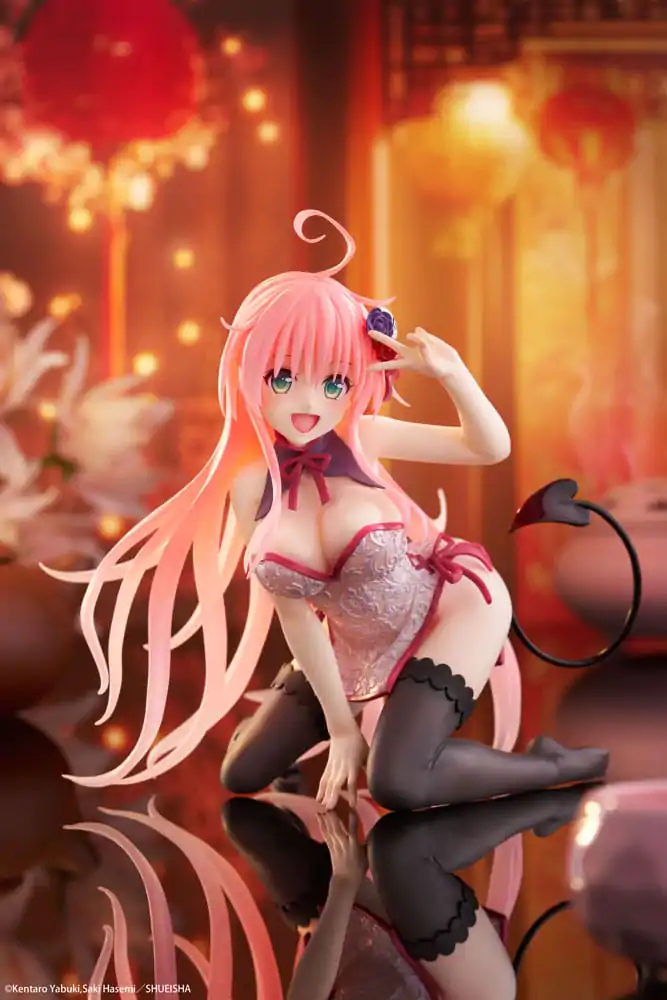 To Love-Ru Darkness PVC Kip Stolni Slatka Figura Lala Chinese Dress Ver. 13 cm fotografija proizvoda