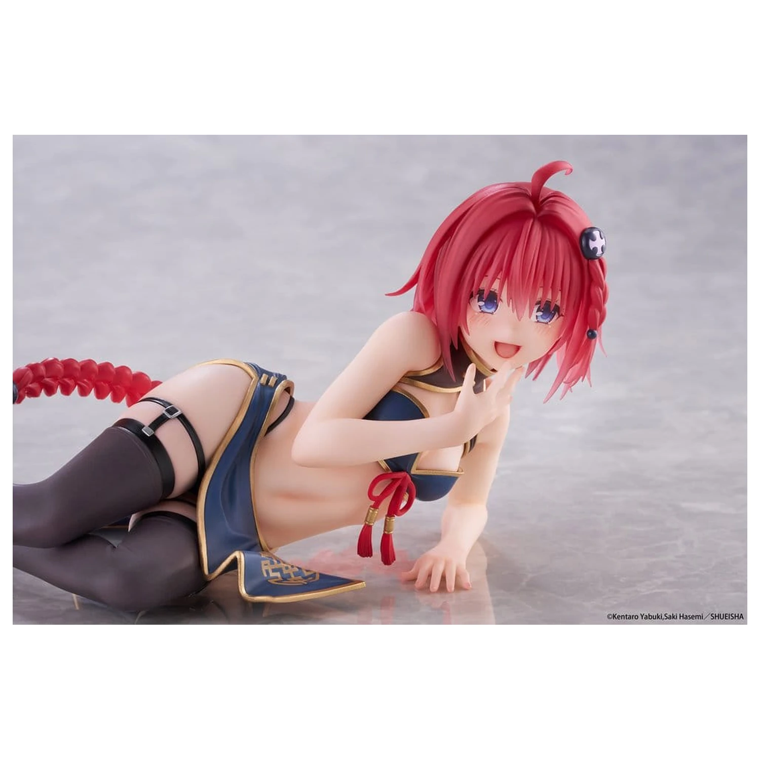 To Love-Ru Darkness Desktop Cute PVC figura Mea Kurosaki (Chinese Dress Ver.) 13 cm fotografija proizvoda