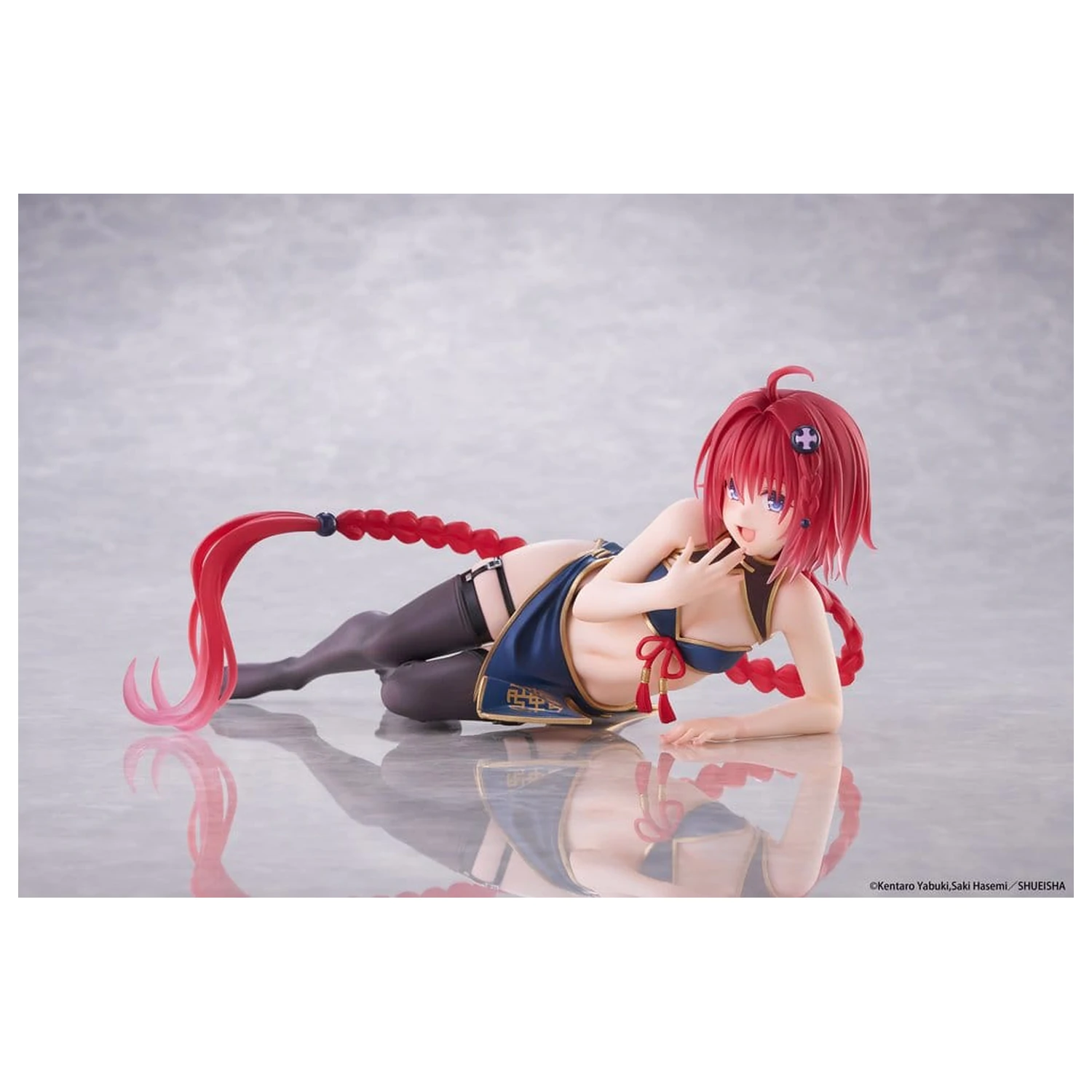 To Love-Ru Darkness Desktop Cute PVC figura Mea Kurosaki (Chinese Dress Ver.) 13 cm fotografija proizvoda