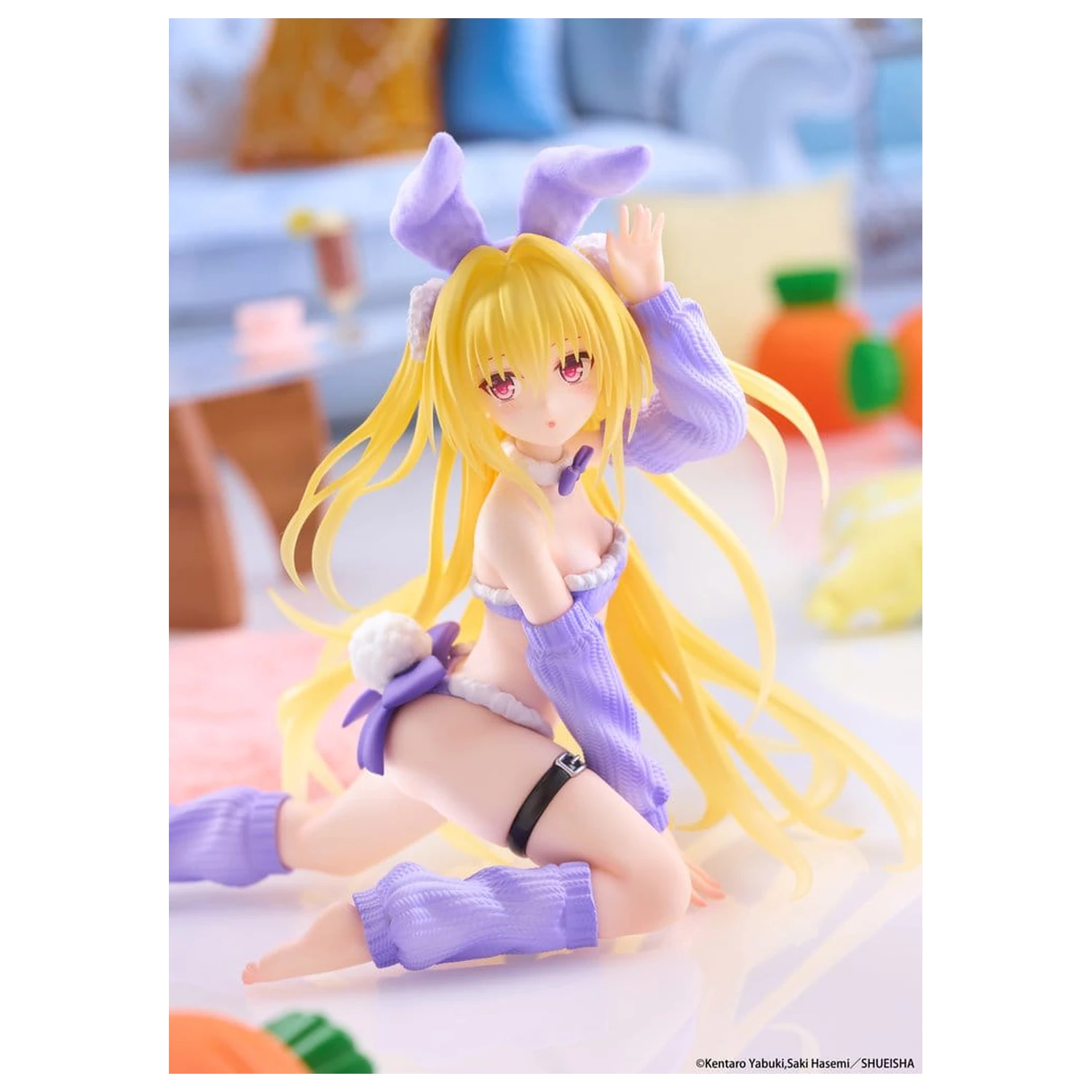 To Love-Ru Darkness MOFLOCK PVC figura Golden Darkness (Fluffy Bunny Ver.) 13 cm fotografija proizvoda