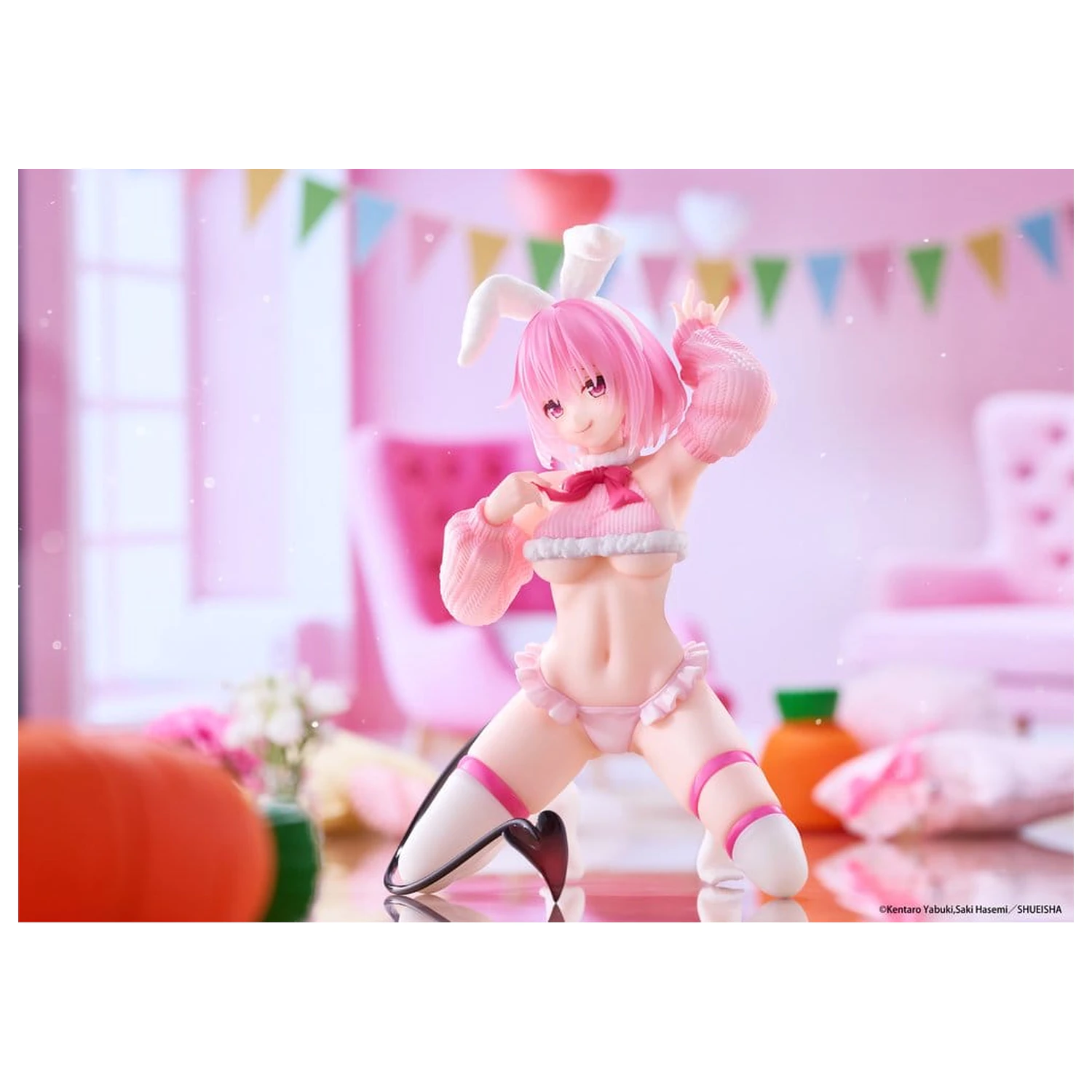 To Love-Ru Darkness MOFLOCK PVC figura Momo (Fluffy Bunny Ver.) 13 cm fotografija proizvoda