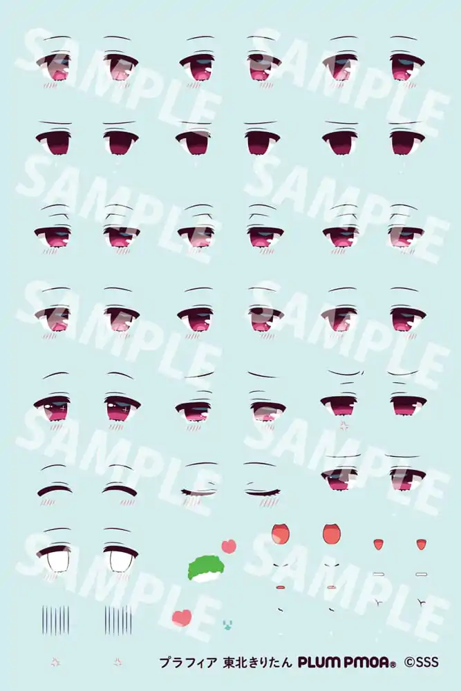 Tohoku Zunko Plastic Model komplet 1/12 Plafia Tohoku Kiritan 10 cm fotografija proizvoda