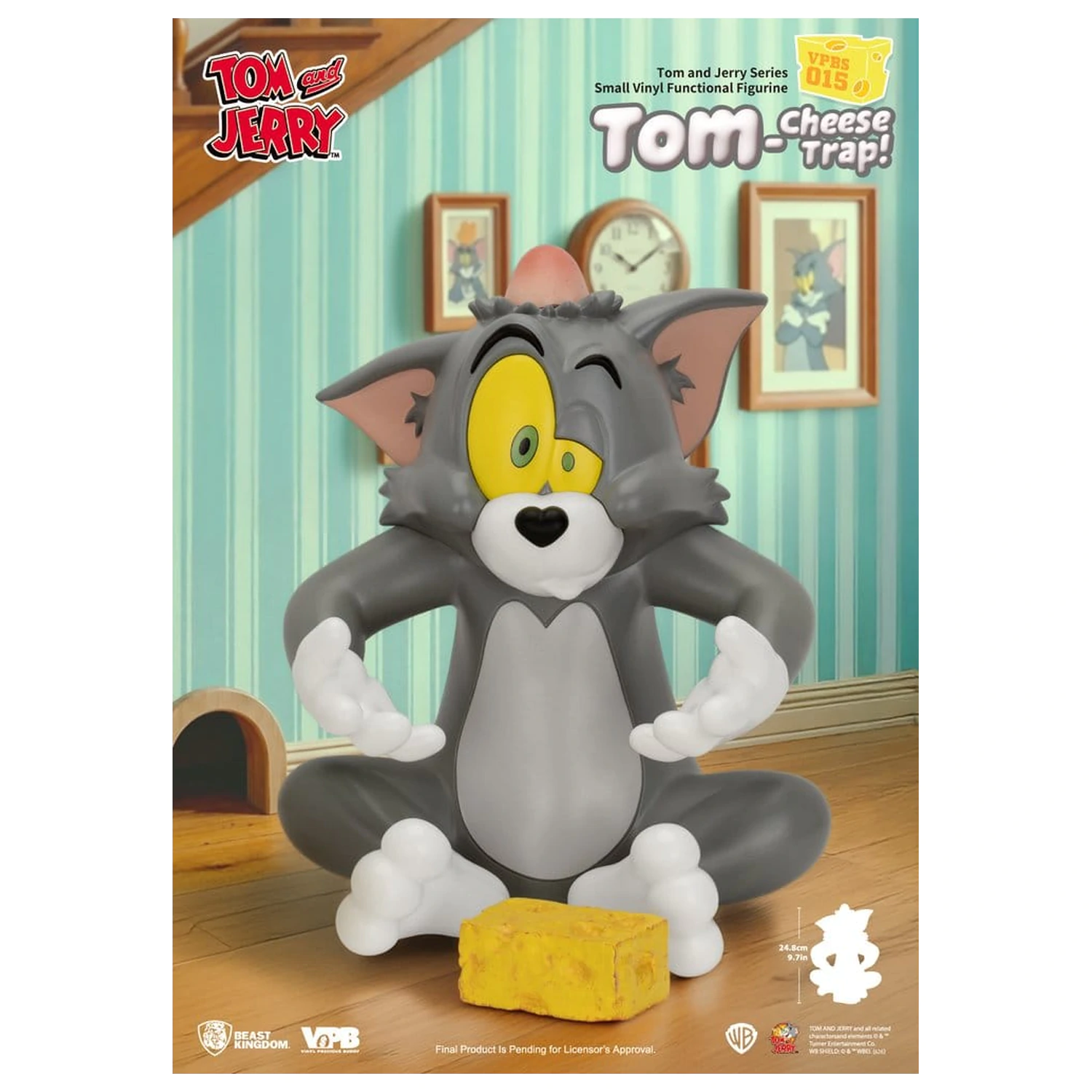 Tom and Jerry Vinyl Bank Small Series Tom-Cheese Trap! 25 cm fotografija proizvoda