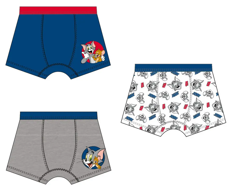 Tom and Jerry Kids' Boxer Shorts paket od 3 komada 122/128 cm fotografija proizvoda
